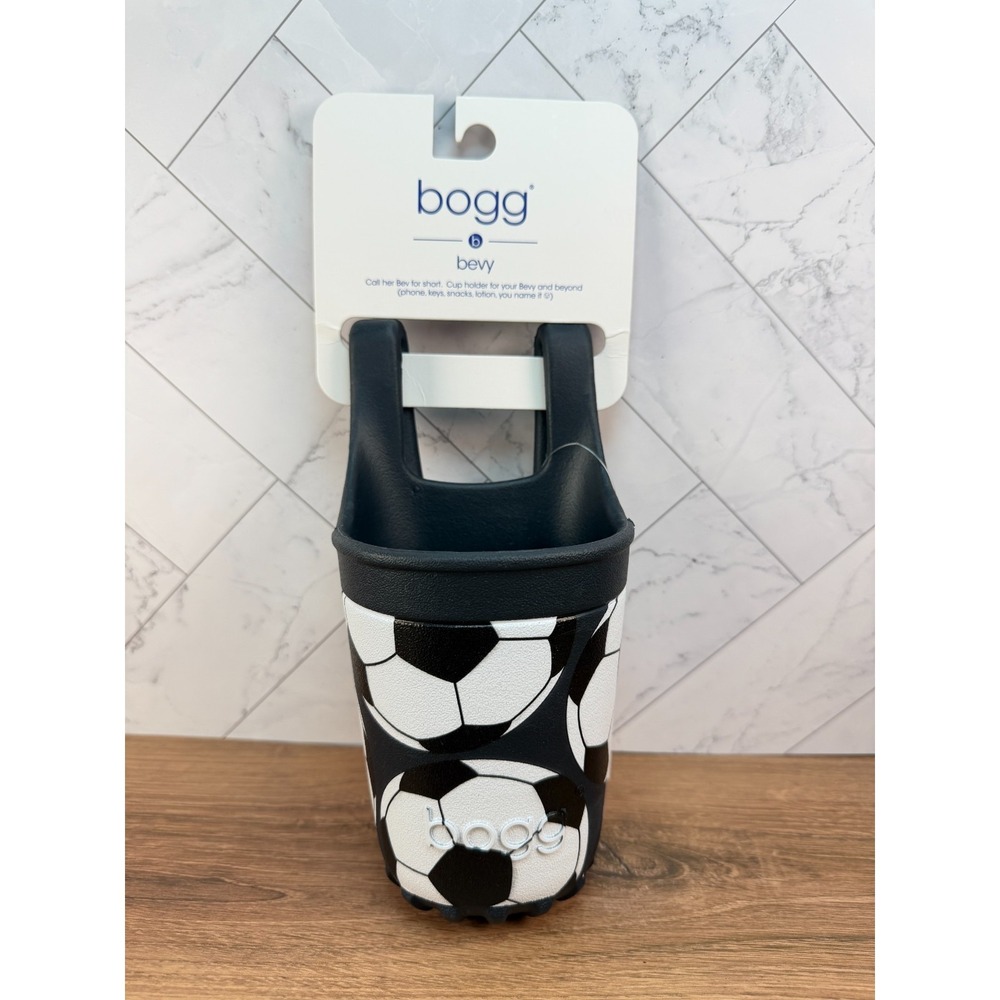 Bogg Bevy Cup Holder Soccer Theme for Drinks Keys Phone Snacks NWT